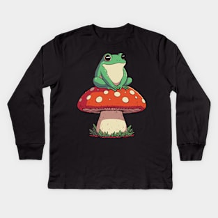 a toad's stool Kids Long Sleeve T-Shirt